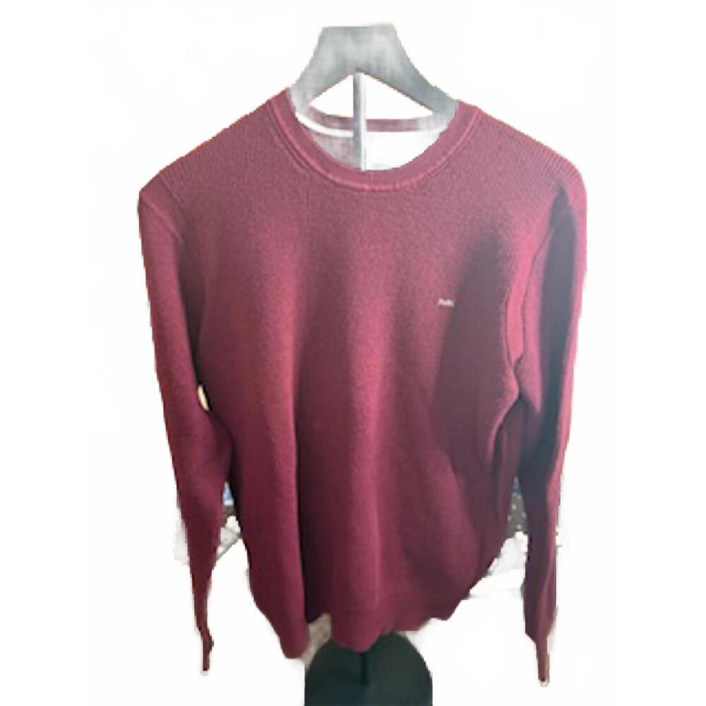Michael Kors Men's Burgundy‎ Crew Neck Sweater Large